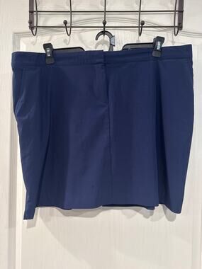 IZOD Golf Size 18 Navy Blue Performance Golf Skort Plus Size